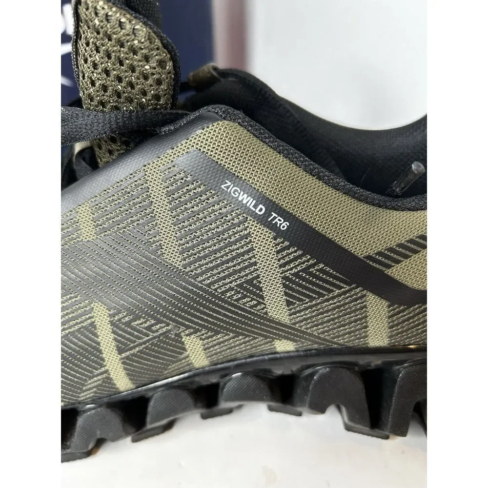 Reebok ZigWild Tr 6 Trail Green & Black Running Sneaker Shoe Men Ortholite Sz 10